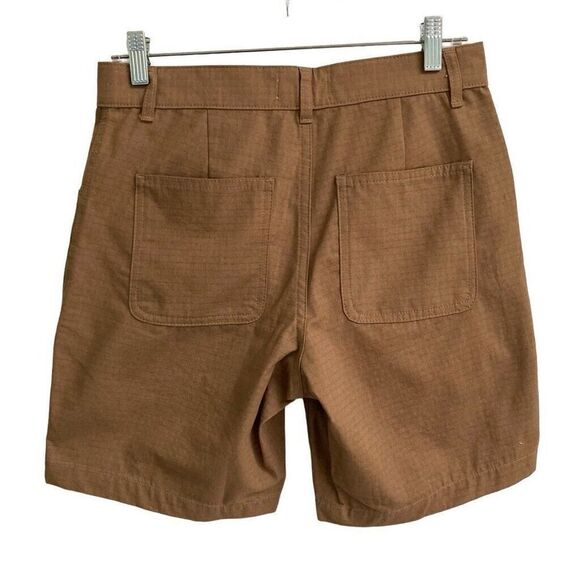 Taylor Stitch Brown Flat Front Men Shorts - Picture 3 of 11